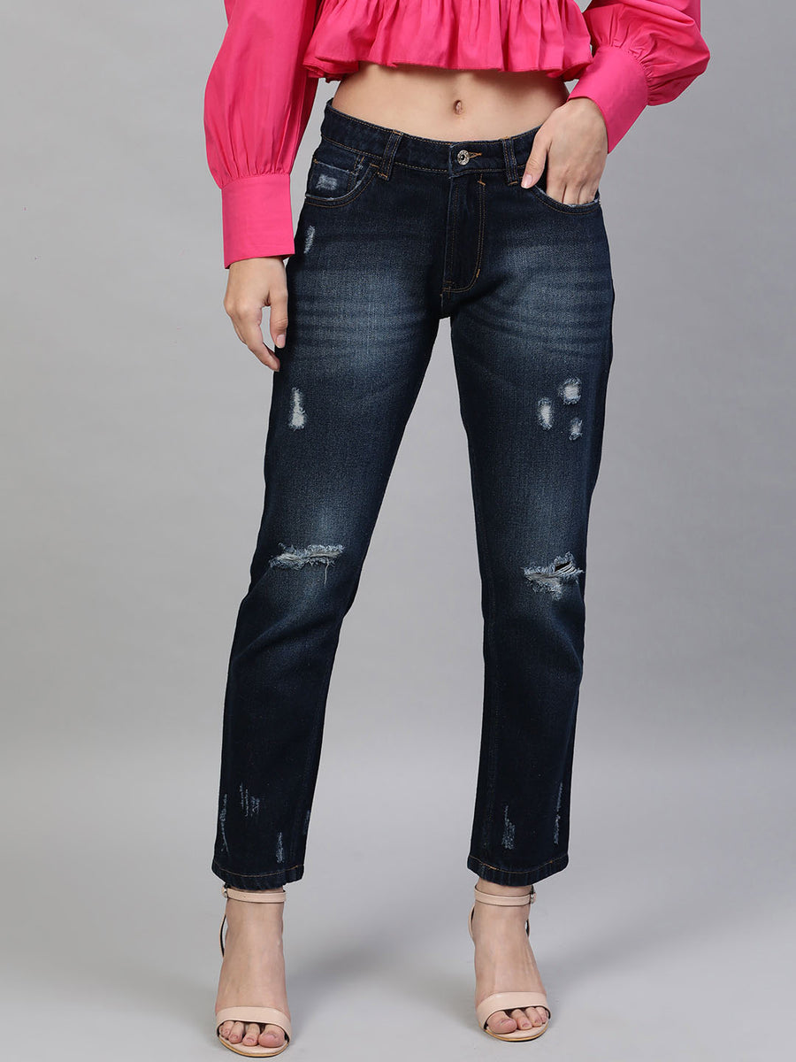 Straight Fit Mid-Rise Jeans – STREET NINE FASHIONS