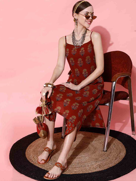 Sleeveless Kurta Set