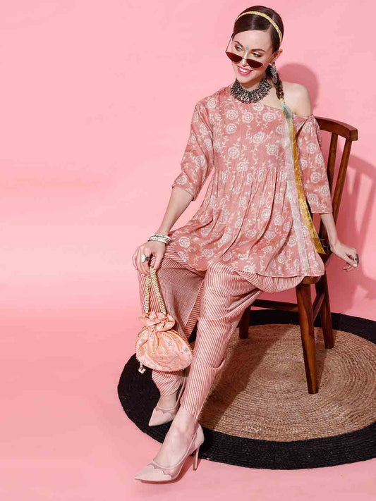 One Sleeve Kurta Set