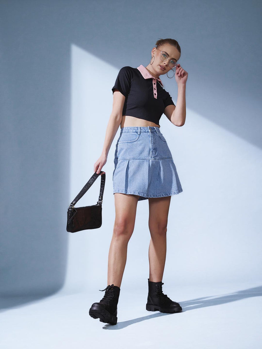 Denim Mini Skirt – STREET NINE FASHIONS