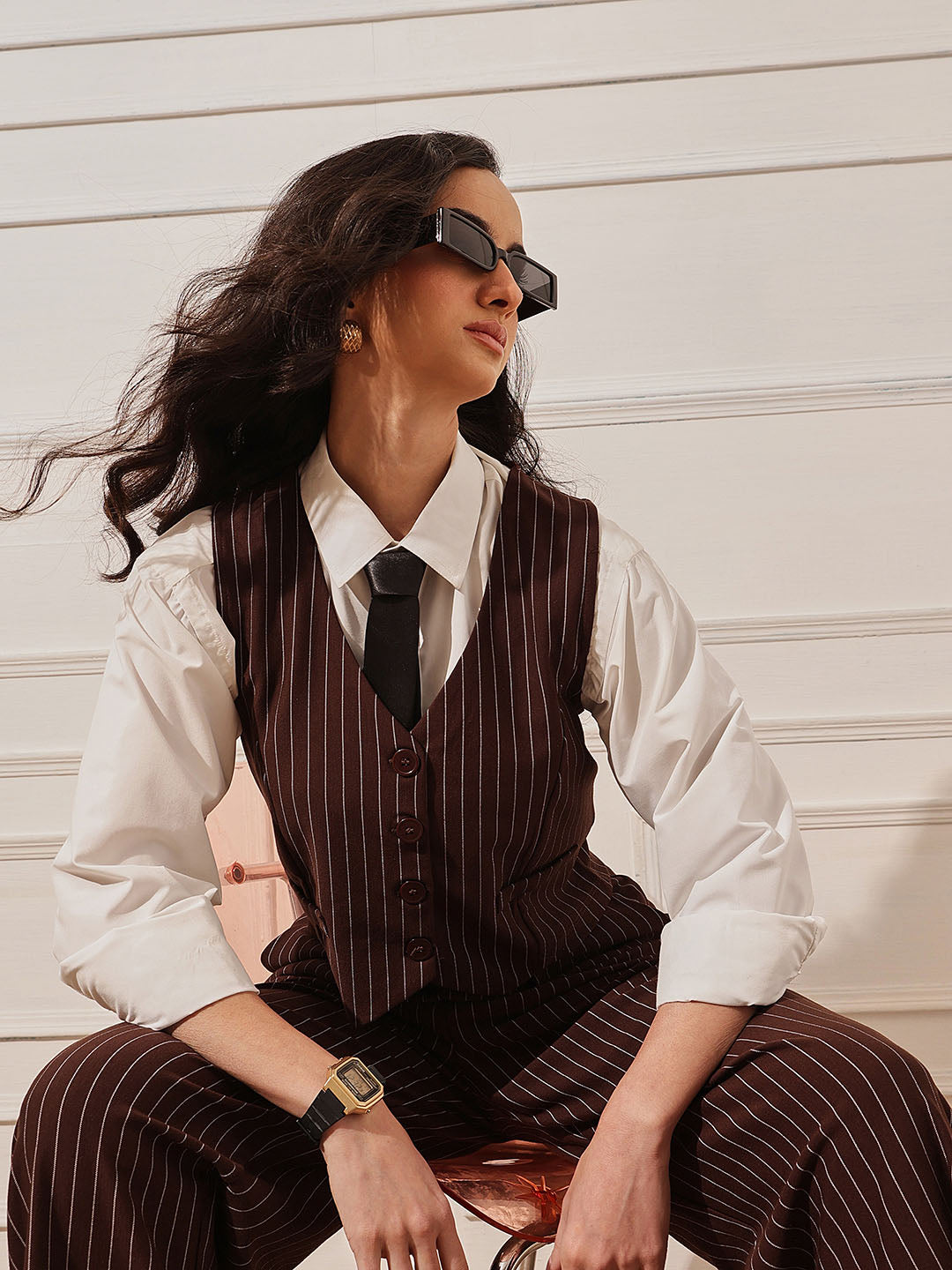 Pinstripe Vest – STREET NINE FASHIONS
