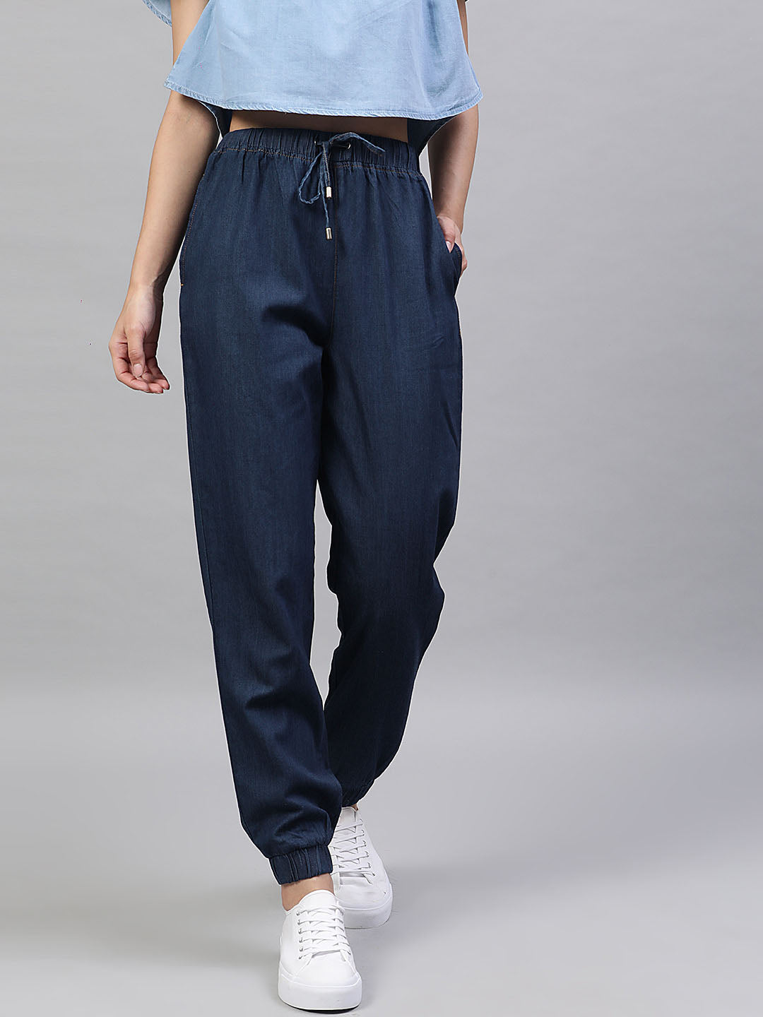 Buy Trend For You Denim Blue Jogger Jeans for Women 30 at Amazonin