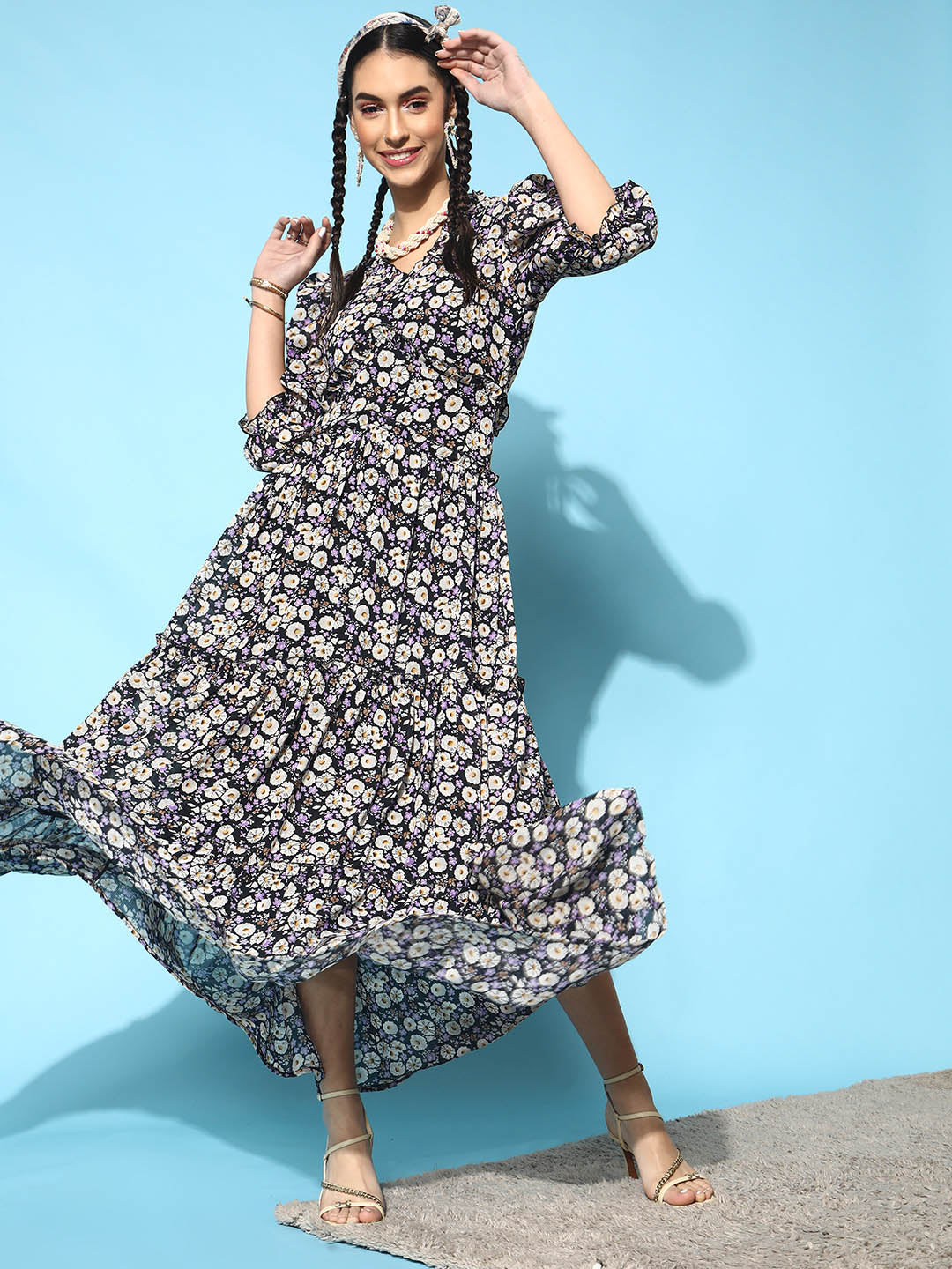 Fate & Becker Take Me Out Frill Maxi Dress - Warp Floral – Mangos Fashion  Boutique