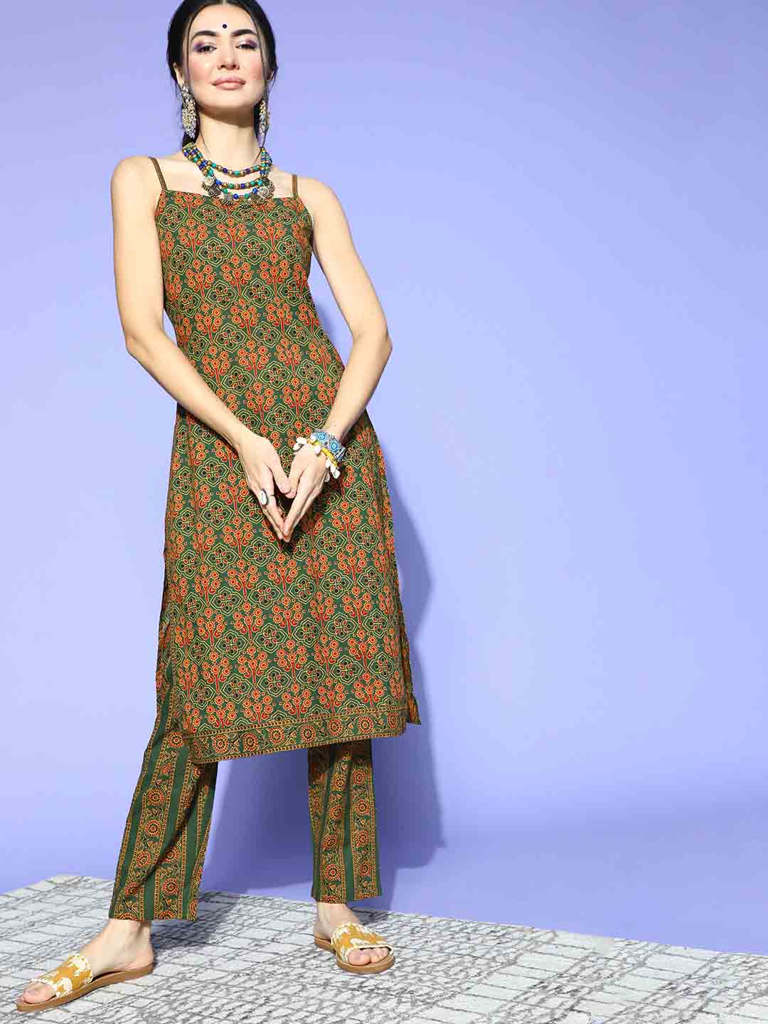 Buy pose india Cotton Kurti | Kurti for Summers | Stylish Kurtis for Women  | Sleeveless Kurti | L XL XXL (Large) Denim Blue at Amazon.in