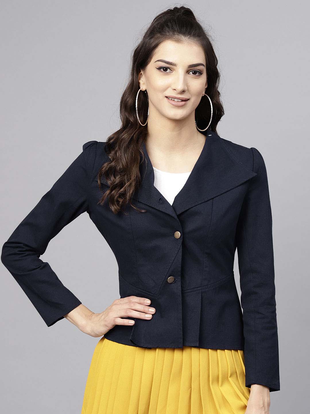 Short cheap peplum jacket