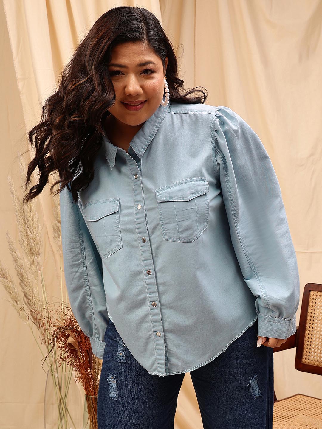 Navy Blue Shirt And Light Blue Jeans Ladies Light Blue Denim Shirt