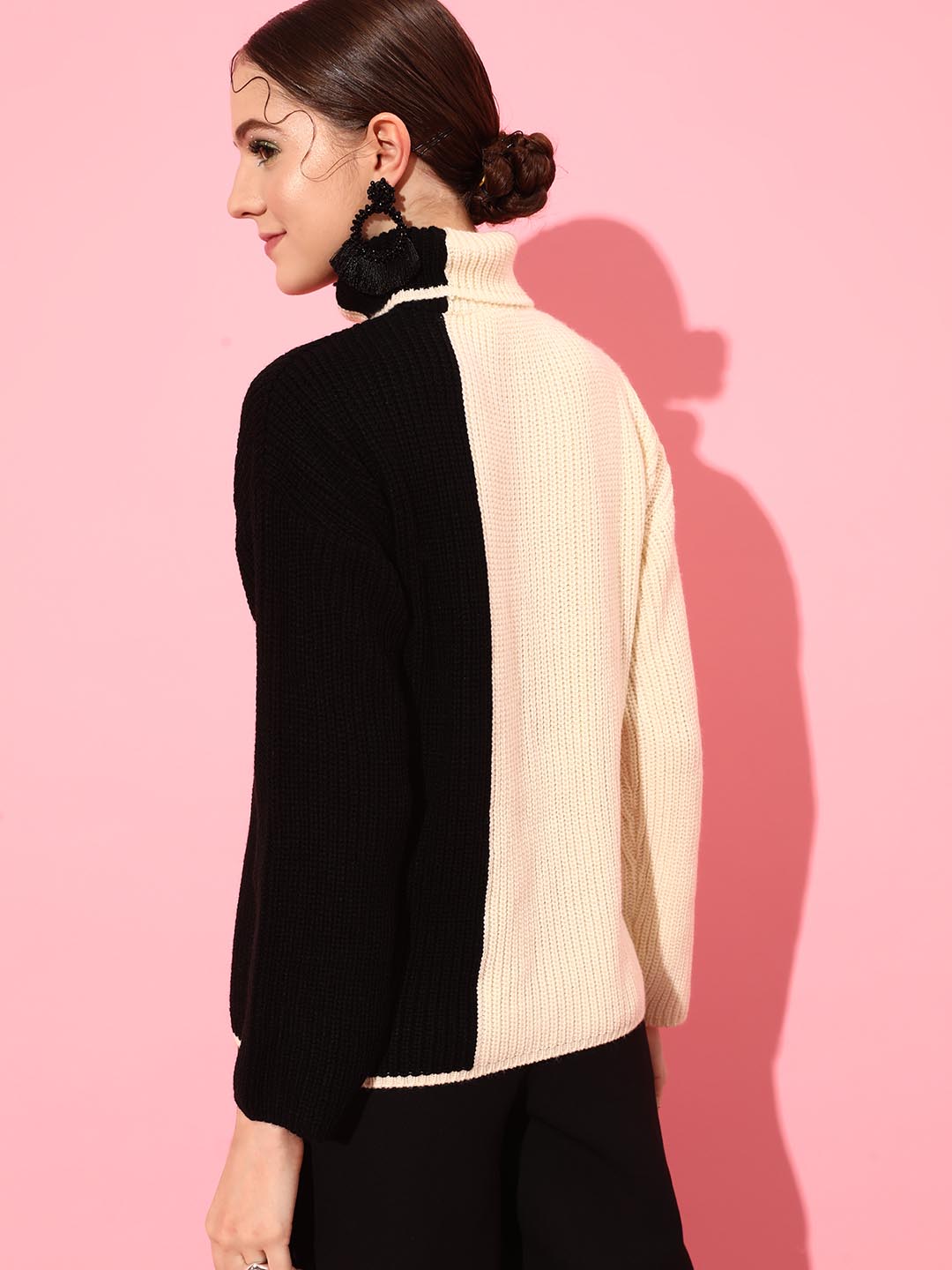 Cable Knit Other Stories Color Block Sweater NWT &Other Stories