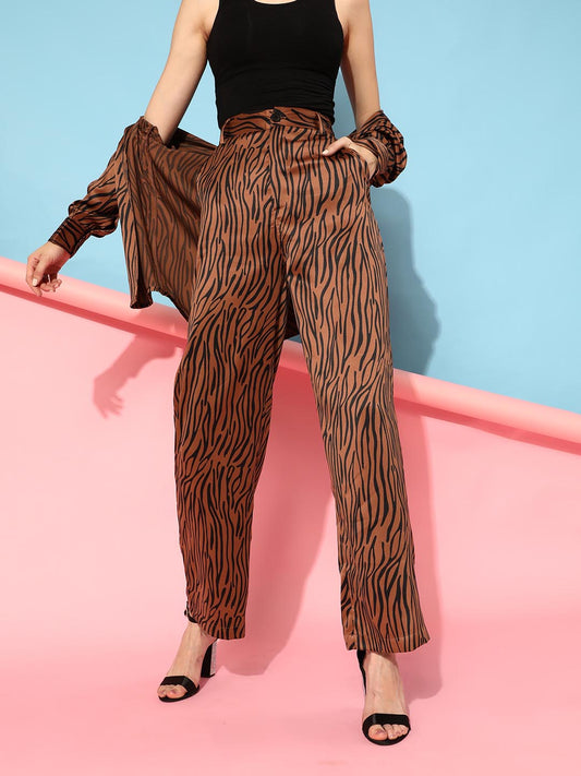 Tilbagebetale Sige Stratford på Avon Printed Satin Trouser – STREET NINE FASHIONS